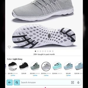 Women's Aqua Water Shoes; light gray; size EU39